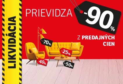 Prievidza likvidace 90%