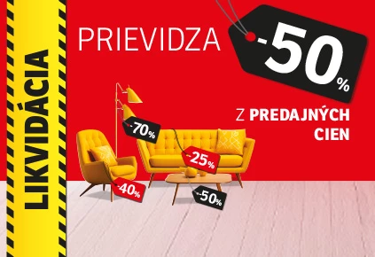 Prievidza likvidace 50%