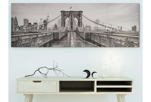 Obraz na plátne Brooklyn Bridge, 150x50 cm