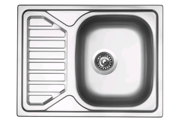 Nerezový drez s odkvapom Sinks Okio 650 V, matný