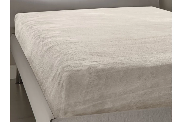 Prestieradlo Elias 90-100x200 cm, cashmere touch, béžové