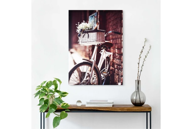 Obraz na plátne Bicykel s košíkom, 50x70 cm