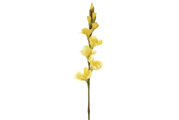 Umelý kveti Gladiola 85 cm, žltá