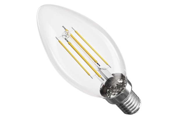 LED žiarovka Filament sviečka, E14, 3,4 W (40 W) , 470 lm