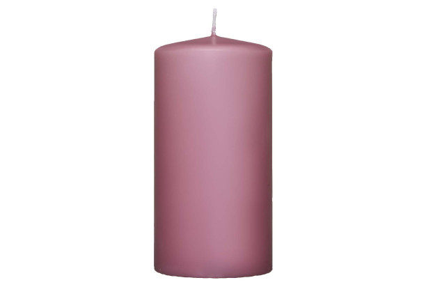 Valcová sviečka ružová, 12 cm