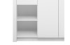 Šatníková skriňa Paula, 137 cm, biela