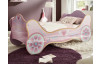 Detská posteľ Sissy 90x200 cm, lila kráľovský kočiar