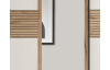 Šatníková skriňa so zrkadlom Daria, 270 cm, dub/biela