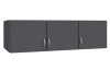 Skriňový nádstavec Case, 136 cm, tmavo šedý