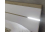 Posteľ s nočnými stolíkmi Kiara 180x200 cm, biela/dub baysen, s osvetlením