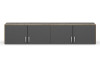Skriňový nástavec Bremen, 181 cm, dub artisan/tmavo šedý