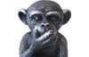 Dekoračná soška Tri múdre opice 31 cm, čierna