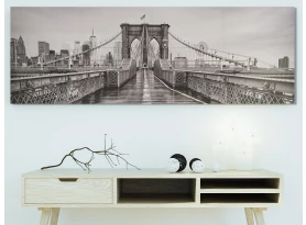 Obraz na plátne Brooklyn Bridge, 150x50 cm