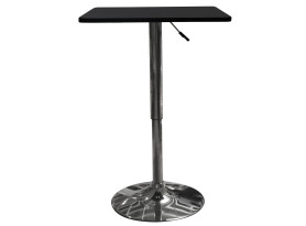 Štvorcový barový stôl Norbert 60x60 cm, čierny