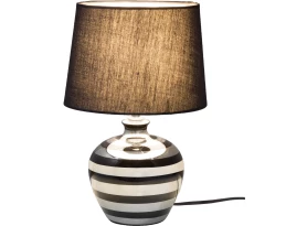 Stolná lampa Celia 30 cm, čierna/strieborná