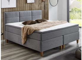 Posteľ boxspring Ardi 180x200 cm, šedá tkanina