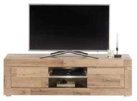 TV stolík s osvetlením Oakland 140 cm, dub montana