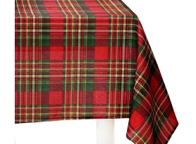 Vianočný obrus Tartan 130x180 cm, červený