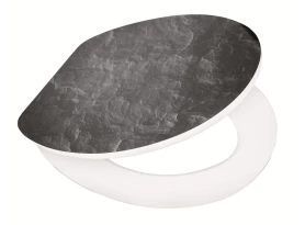 WC doska Black Stones, Soft-Close, MDF