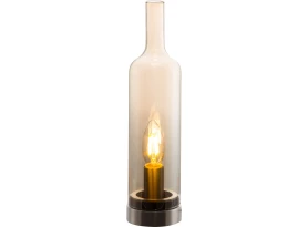 Stolná lampa Bottle 50090123, jantarové sklo