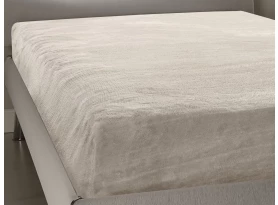 Prestieradlo Elias 90-100x200 cm, cashmere touch, béžové