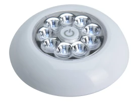 LED osvetlenie prenosné 9,5 cm, biele