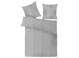 Obliečky Alla 140x200 cm, grafický vzor, šedo-biele