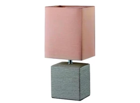 Stolná lampa Ping, taupe látka