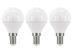 LED žiarovka (3 ks) Classic mini globe, E14, 5 W, 470 lm