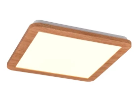 Stropné LED osvetlenie Camillus 30x30 cm, imitácia dreva