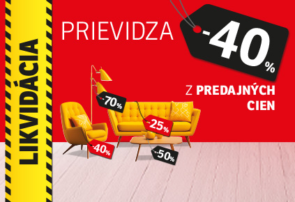 Prievidza likvidace 40%